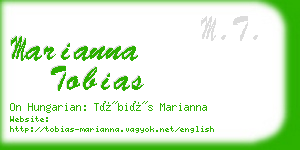 marianna tobias business card